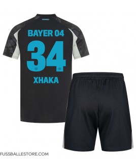 Günstige Bayer Leverkusen Granit Xhaka #34 3rd trikot Kinder 2024-25 Kurzarm (+ Kurze Hosen)